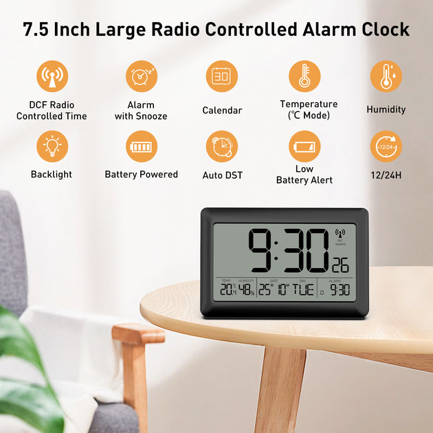 RadioControlled Wall Clock (Model E0388) CHEREEKI