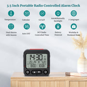 Radio-Controlled Alarm Clock (Model: Atom-2211)