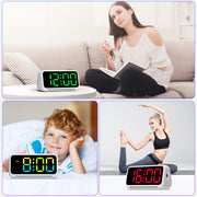 Digital Alarm Clock with Night Light with UK Plug (Model: TX5)