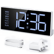 Digital Bedside Alarm Clock with Large Digits with UK Plug (Model: G11)