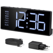 Digital Bedside Alarm Clock with Large Digits with Europlug (Model: G11)