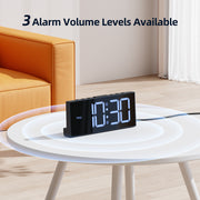 Digital Bedside Alarm Clock with Large Digits with Europlug (Model: G11)