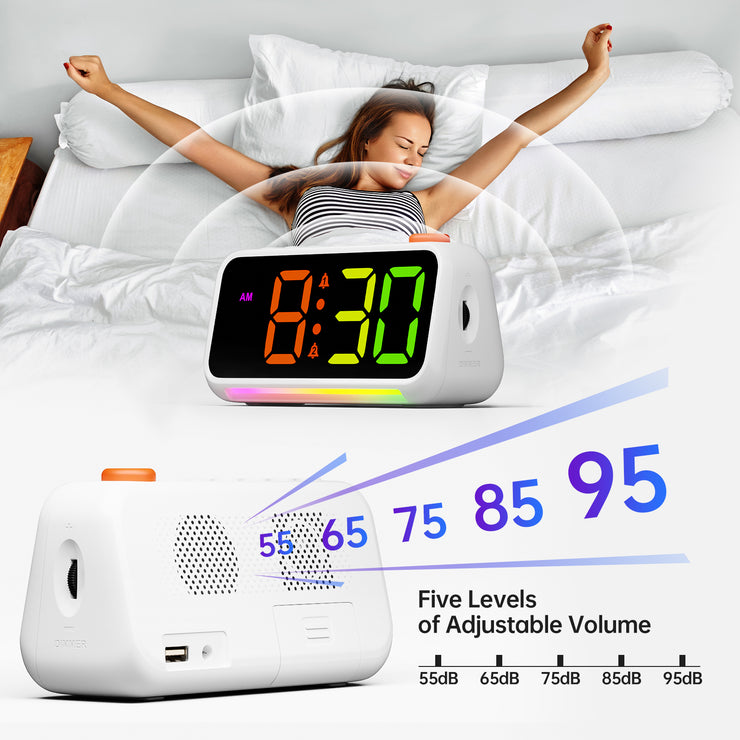 Digital Alarm Clock with Night Light with Europlug (Model: TX5)