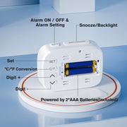 Mini Battery-Powered Alarm Clock (Model: 508)