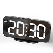 Digital Alarm Clock with Large Mirror LED Display with Europlug (Model: 8821)