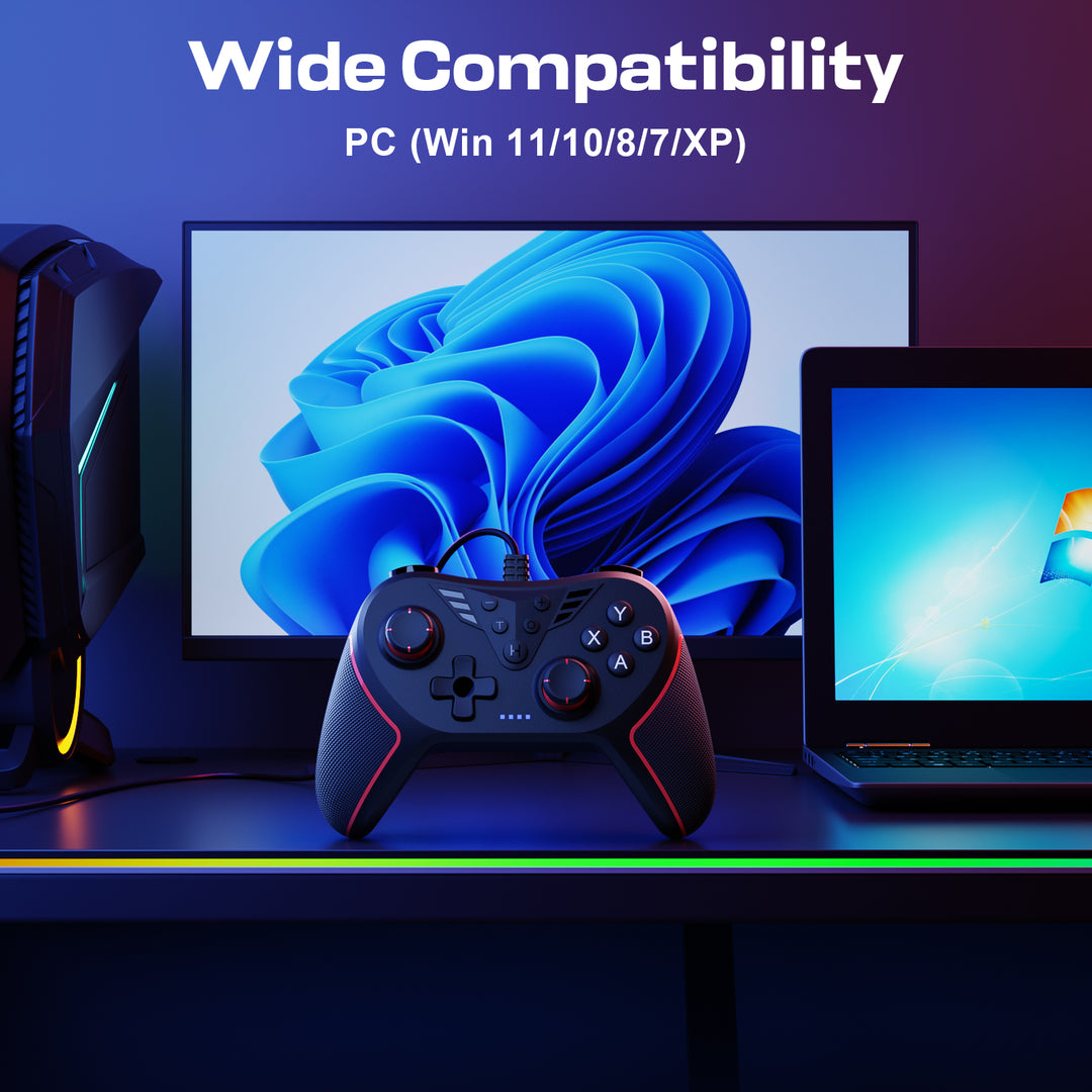 Wired Controller for PC with 2 Mapping Buttons (Model: T43) – CHEREEKI