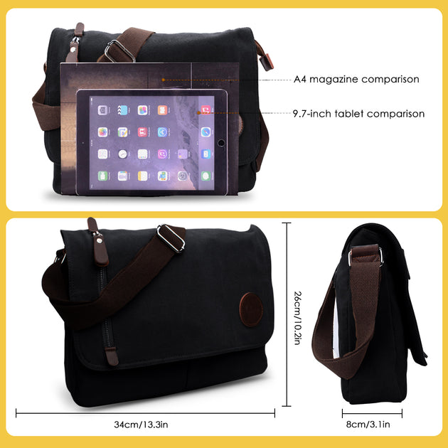 CHEREEKI Dames Schoudertas Handtas, Canvas Messenger Bag met Rits en Veelkleurige Strepen, Grote Draagtas voor School, Werk, Dagelijks Gebruik CHEREEKI Dames Schoudertas Handtas, Canvas Messenger Bag met Rits en Veelkleurige Strepen, Grote Draagtas voor School, Werk, Dagelijks Gebruik
