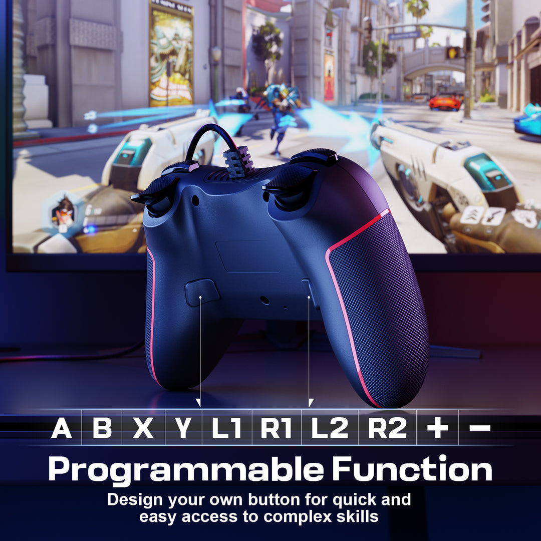 Wired Controller for PC with 2 Mapping Buttons (Model: T43) – CHEREEKI