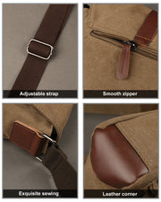 Men's Canvas Messenger Bag (Model: WM-8167)