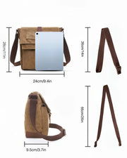 Men's Canvas Messenger Bag (Model: WM-8167)