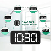 Mains Powered Alarm Clock with UK Plug (Model: 8813)